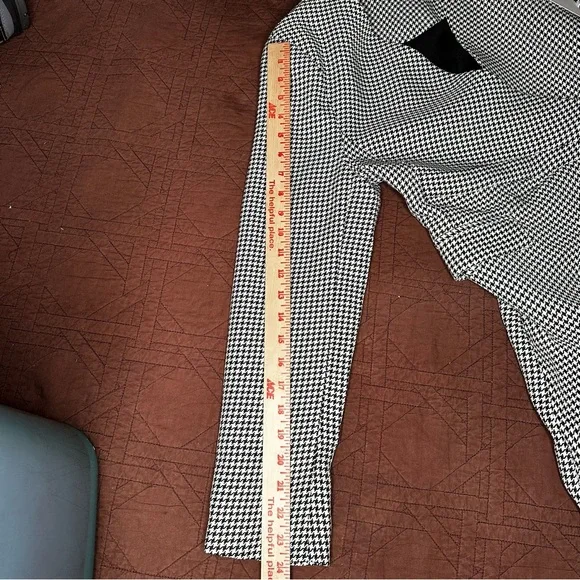NWT Jason Wu Black And White Houndstooth Blazer Wrap Mini Dress Women’s Size L - Picture 4 of 12